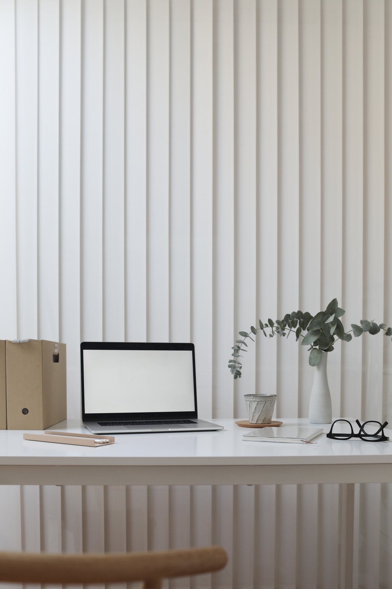 Laptop on a White Table